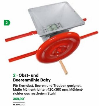 Lagerhaus Obst- und Beerenmühle Baby Angebot