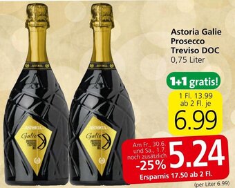 Spar Astoria Galie Prosecco Treviso DOC 0,75 Liter Angebot