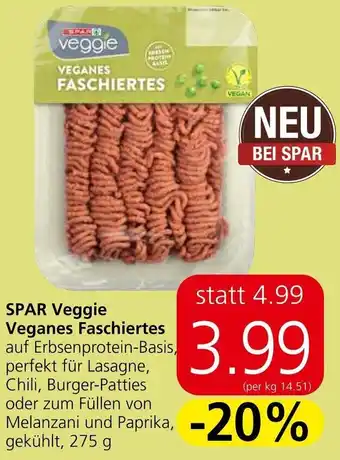 Spar SPAR Veggie Veganes Faschiertes 275 g Angebot