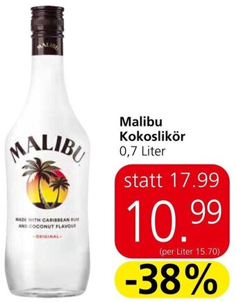 Spar Malibu Kokoslikör 0,7 Liter Angebot