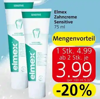 Spar Elmex Zahncreme Sensitive 75 ml Angebot