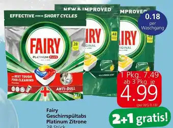 Fairy Geschirrspültabs Platinum Zitrone 28 Stück