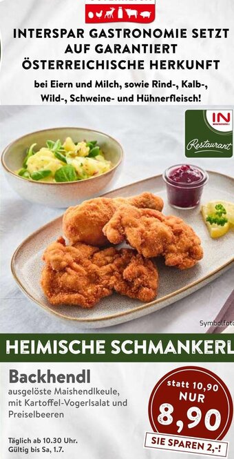 Interspar Backhendl Angebot