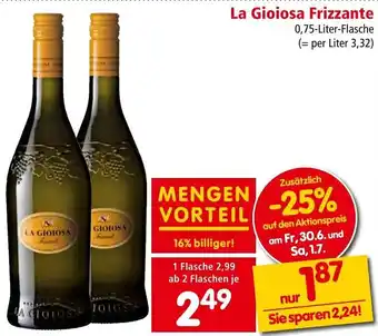 Interspar La Gioiosa Frizzante 0,75-Liter-Flasche Angebot