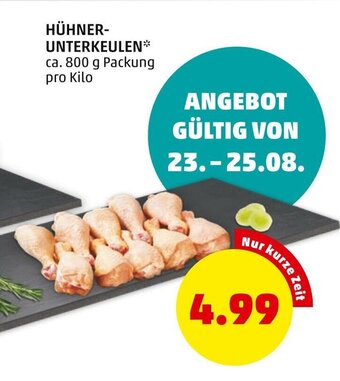 PENNY Hühner Unterkeulen 800g Angebot