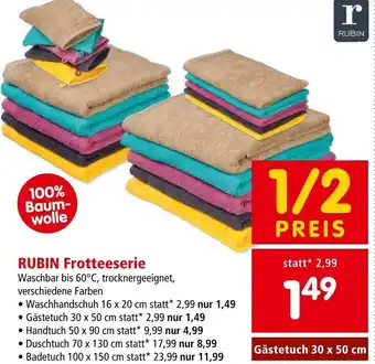 Interspar RUBIN Frotteeserie • Gästetuch 30 x 50 cm Angebot