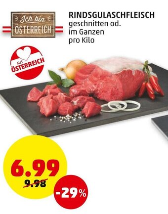 PENNY Rindsgulaschfleisch Angebot