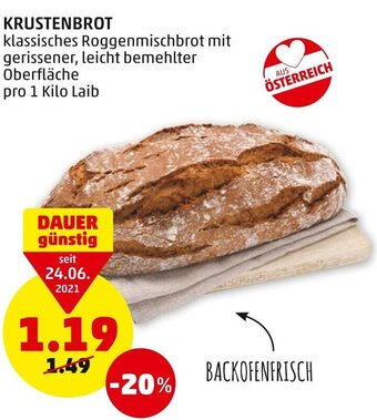 PENNY Krustenbrot Angebot