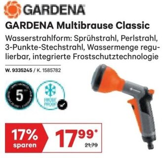 Lagerhaus GARDENA Multibrause Classic Angebot