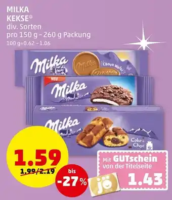 PENNY Milka Kekse 150g-260g Angebot
