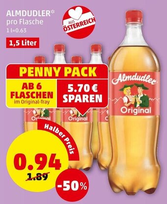 PENNY Almdudler 1,5 Liter Angebot