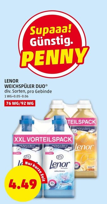 PENNY Lenor Weichspüler Duo Angebot