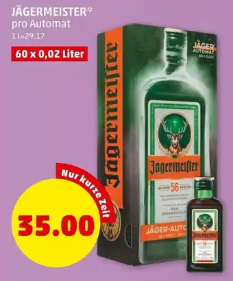 PENNY Jägermeister 60x0,02 Liter Angebot