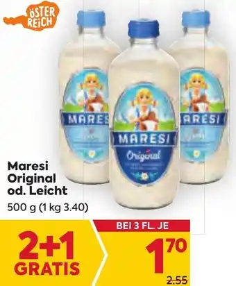 Billa Maresi Original od. Leicht 500 GRATIS Angebot