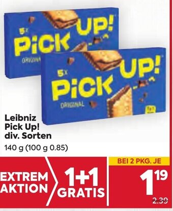 Billa Leibniz Pick Up! div. Sorten 140 g Angebot