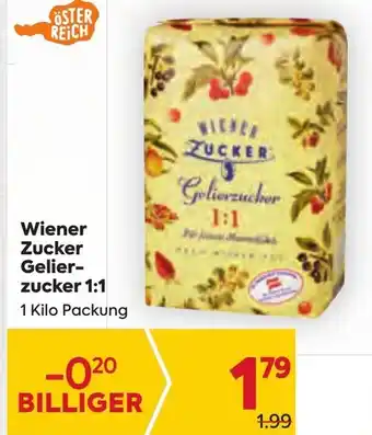 Billa Wiener Zucker Gelier-zucker 1:1 1 Kilo Packung Angebot