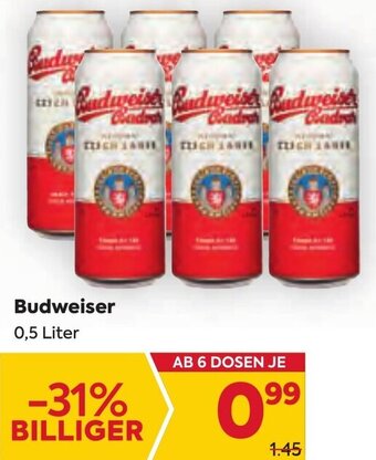 Billa Budweiser 0,5 Liter Angebot
