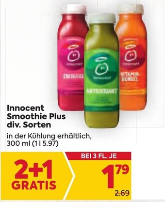 Billa Innocent Smoothie Plus div. Sorten 300 ml Angebot