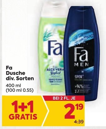 Billa Fa Dusche div. Sorten 400 ml Angebot