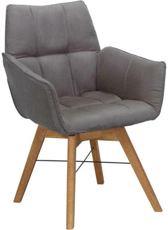 XXXLutz Armlehnstuhl in holz, textil eichefarben, cappuccino Angebot
