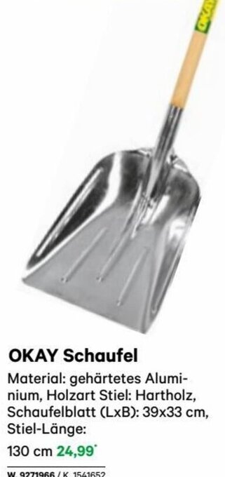 Lagerhaus OKAY Schaufel 130 cm Angebot