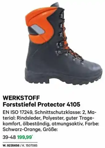 Lagerhaus WERKSTOFF Forststiefel Protector 4105 Größe: 39-48 Angebot