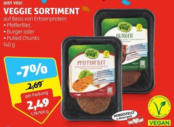 Hofer JUST VEG! VEGGIE SORTIMENT 140 g Angebot