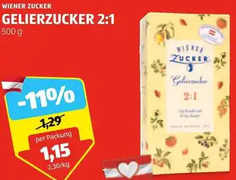 Hofer WIENER ZUCKER GELIERZUCKER 2:1 500 g Angebot