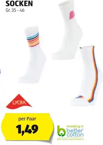 Hofer SOCKEN per Paar Gr. 35-46 Angebot
