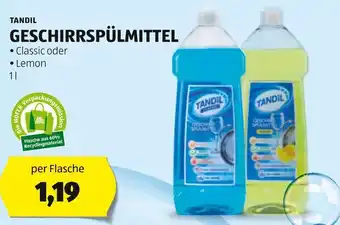 Hofer TANDIL GESCHIRRSPÜLMITTEL 1 l Angebot
