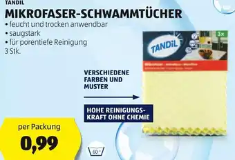Hofer TANDIL MIKROFASER-SCHWAMMTÜCHER 3 Stk. Angebot