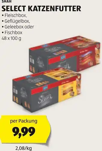 Hofer SHAH SELECT KATZENFUTTER 48 x 100 g per Packung Angebot