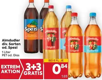 Billa Almdudler div. Sorten od. Spezi 1 Liter Angebot