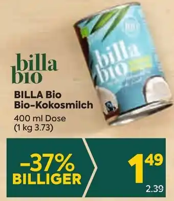 Billa BILLA Bio Bio-Kokosmilch 400 ml Angebot