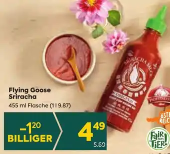 Billa Flying Goose Sriracha 455 ml Flasche Angebot