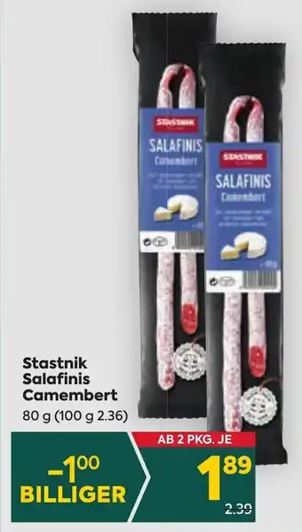 Billa Stastnik Salafinis Camembert 80 g Angebot