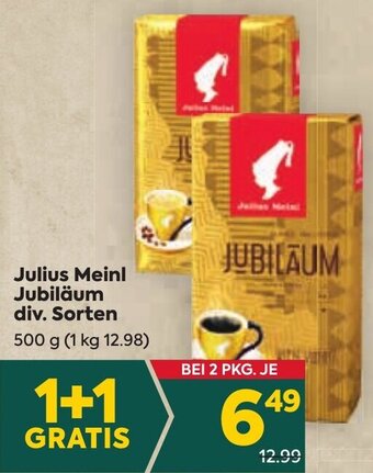 Billa Julius Meinl Jubiläum div. Sorten 500 g Angebot