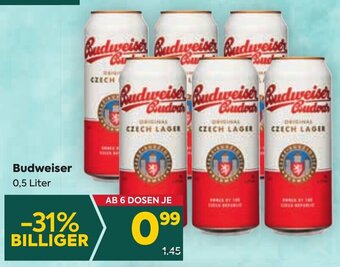 Billa Budweiser 0,5 Liter Angebot