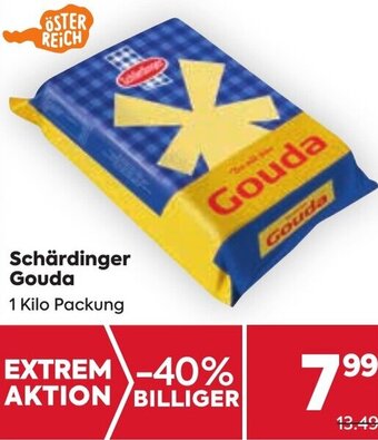 Billa Schärdinger Gouda 1 Kilo Packung Angebot