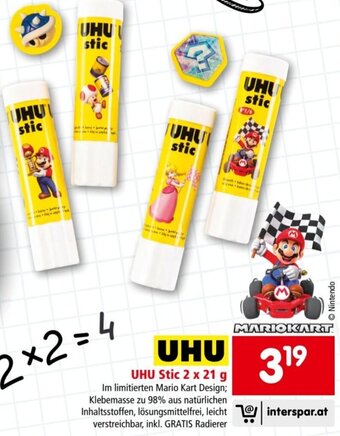 Interspar UHU Stic 2 x 21 g Angebot