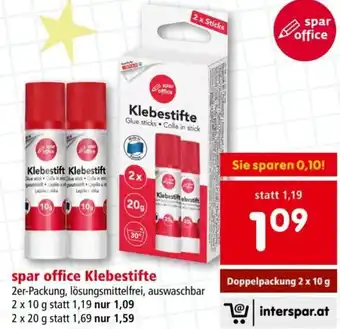 Interspar spar office Klebestifte Angebot