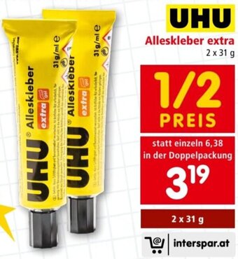 Interspar Alleskleber extra 2 x 31 g Angebot