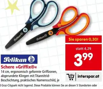 Interspar Pelikan Schere >>Griffix®<< Angebot