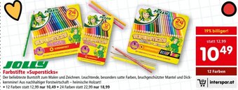 Interspar JOLLY Farbstifte »>Supersticks<< Angebot