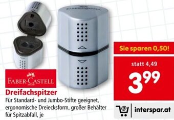Interspar FABER-CASTELL Dreifachspitzer Angebot