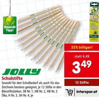 Interspar JOLLY Schulstifte 12 Stifte Angebot