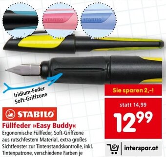 Interspar STABILO Füllfeder »>Easy Buddy<< Angebot