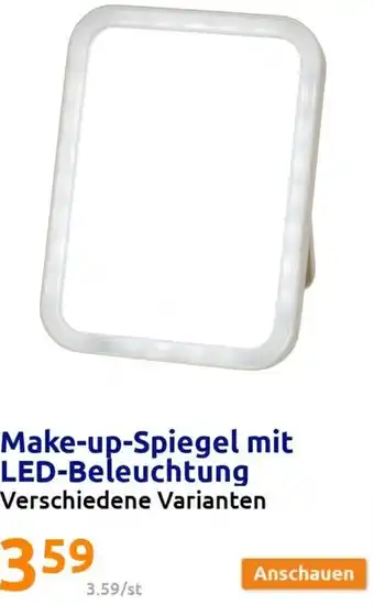 Action Make-up-Spiegel mit LED-Beleuchtung Angebot