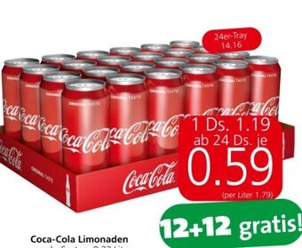 Spar Coca cola limonade Angebot