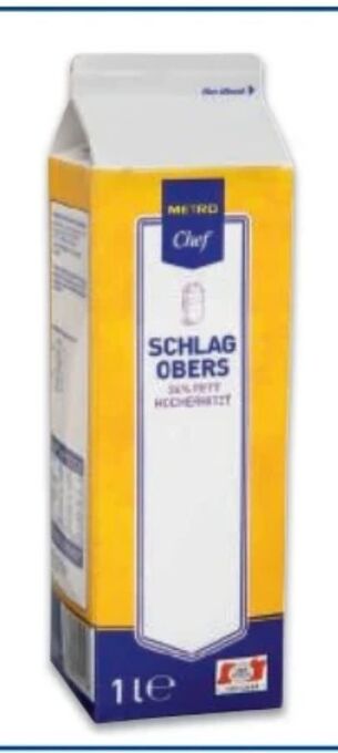 Metro Schlagobers Angebot